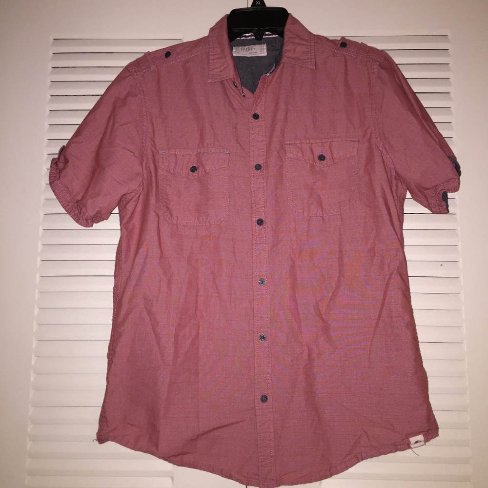 Free Planet button down tee